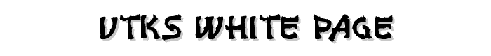 vtks white page font